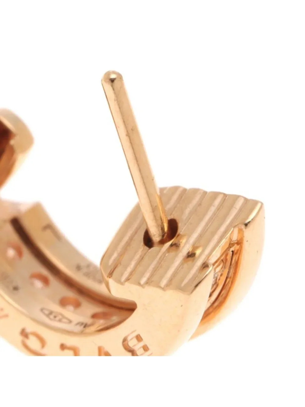 Bvlgari Pink Gold Diamond Earrings
